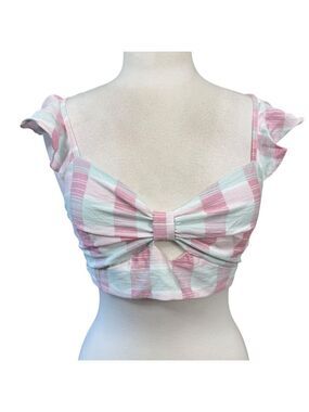 BCBGeneration Top Size S Pink Plaid